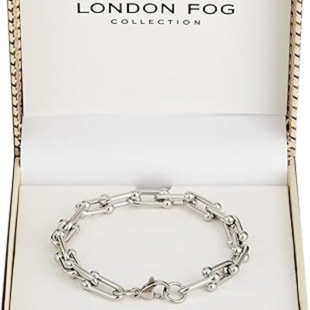 London Fog Collection Stainless Steel Link Bracelet - NIB/NWT
